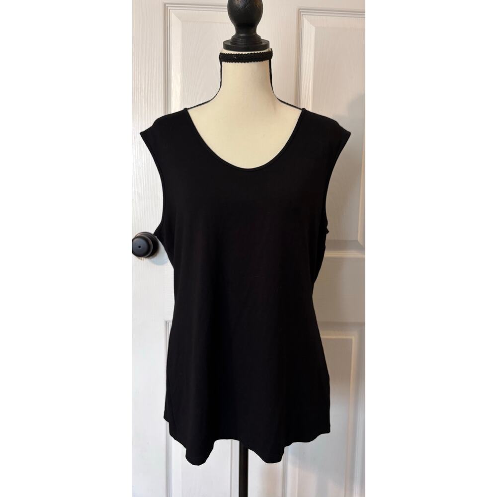 Eileen Fisher NEW Tank Top Women's Large Black Classic Closet Staple